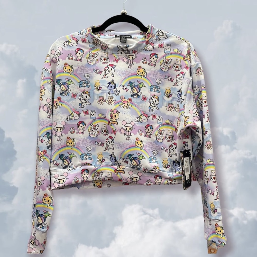 Tokidoki Heavenly Long Sleeve Crewneck Top Size S